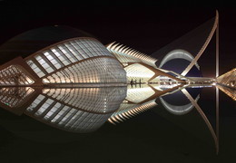 Titelbild: City of Arts and Sciences, Valencia, Night