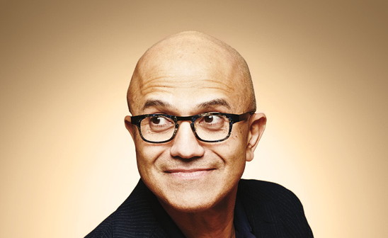 Porträtfoto: Satya Nadella, CEO, Microsoft, Interview